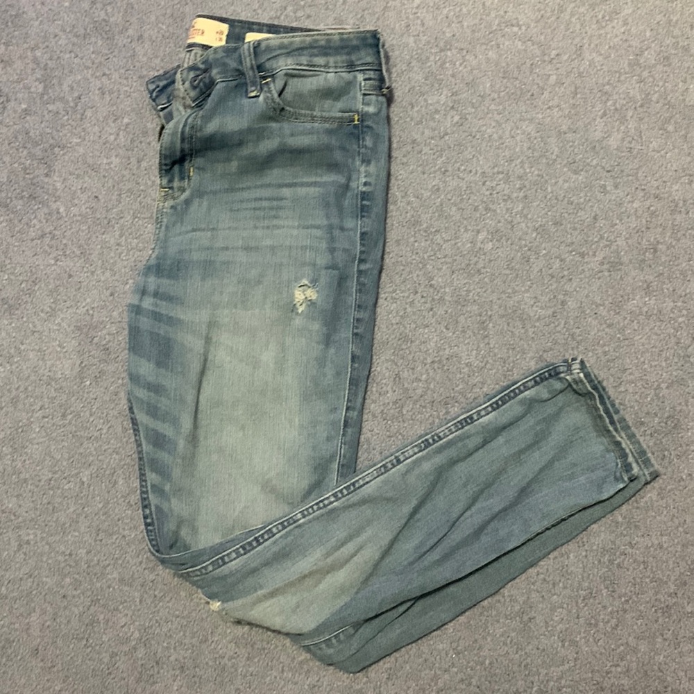 Light Wash Hollister High Rise Super Skinny Jeans 9R